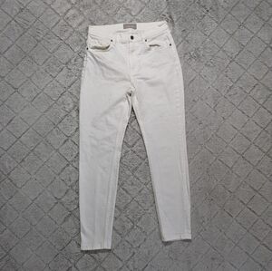 Everlane Jeans Women's 29 White Skinny High Rise Cotton Blend